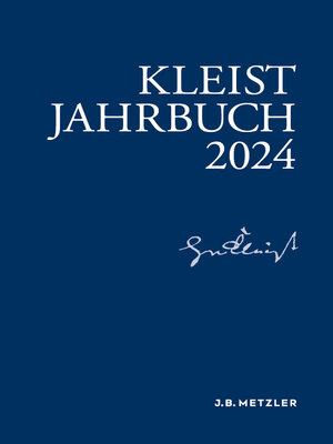 cover image of Kleist-Jahrbuch 2024